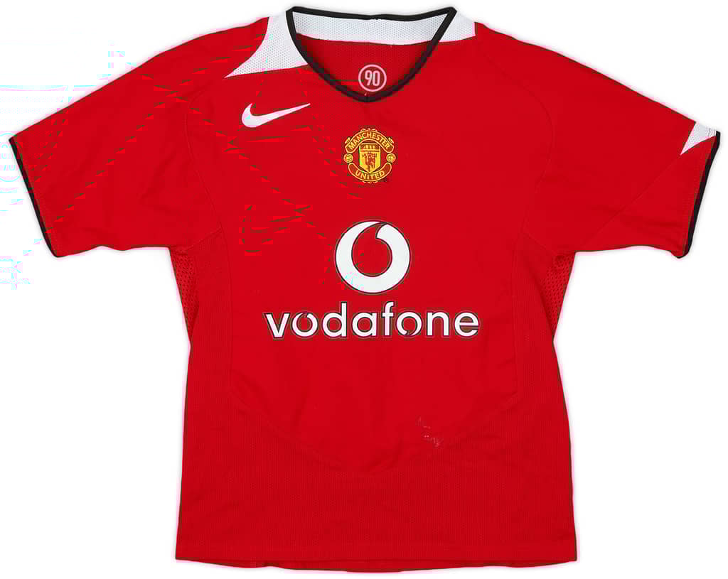2004-06 Manchester United Home Shirt - 6/10 - (S.Boys)