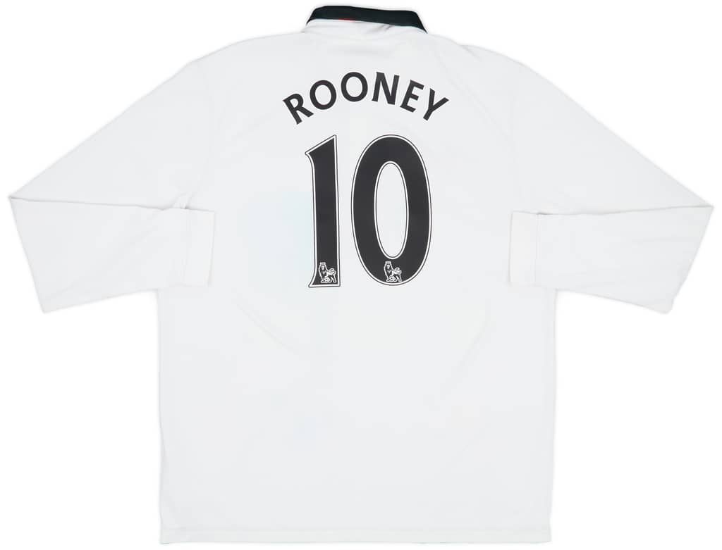 2014-15 Manchester United Away L/S Shirt Rooney #10 - 6/10 - (XL)