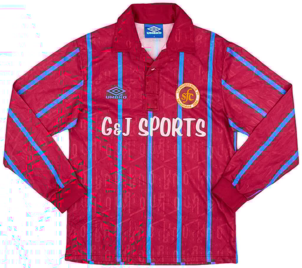 1993-95 Stenhousemuir Home L/S Shirt - 9/10 - (S)