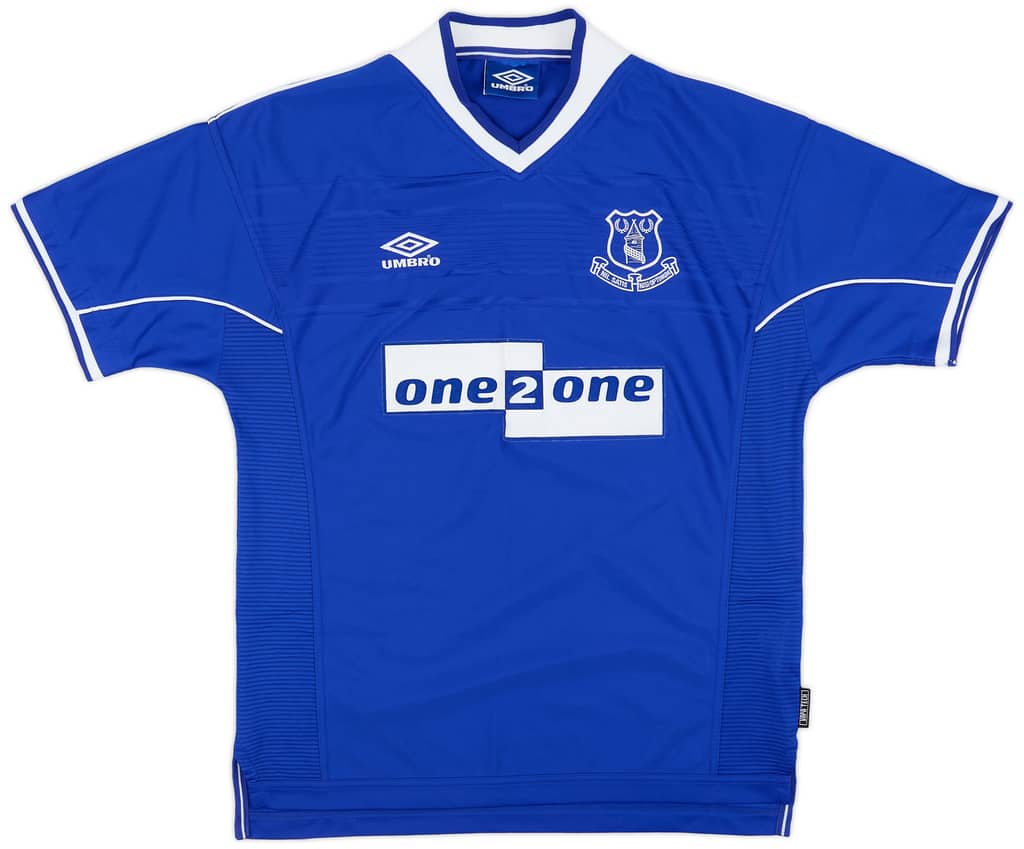 1999-00 Everton Home Shirt Collins #7 - 9/10 - (L)
