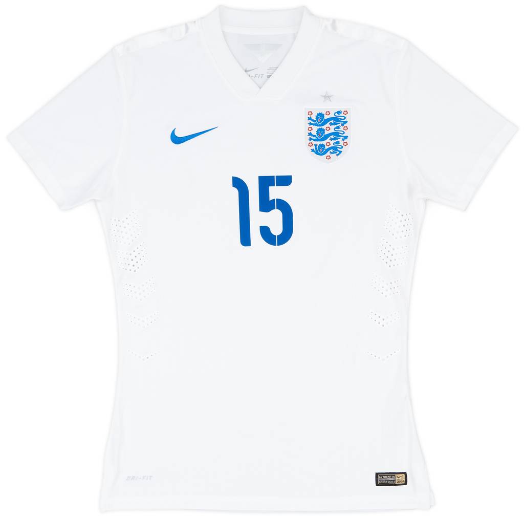 2014 England Match Issue Home Shirt #15