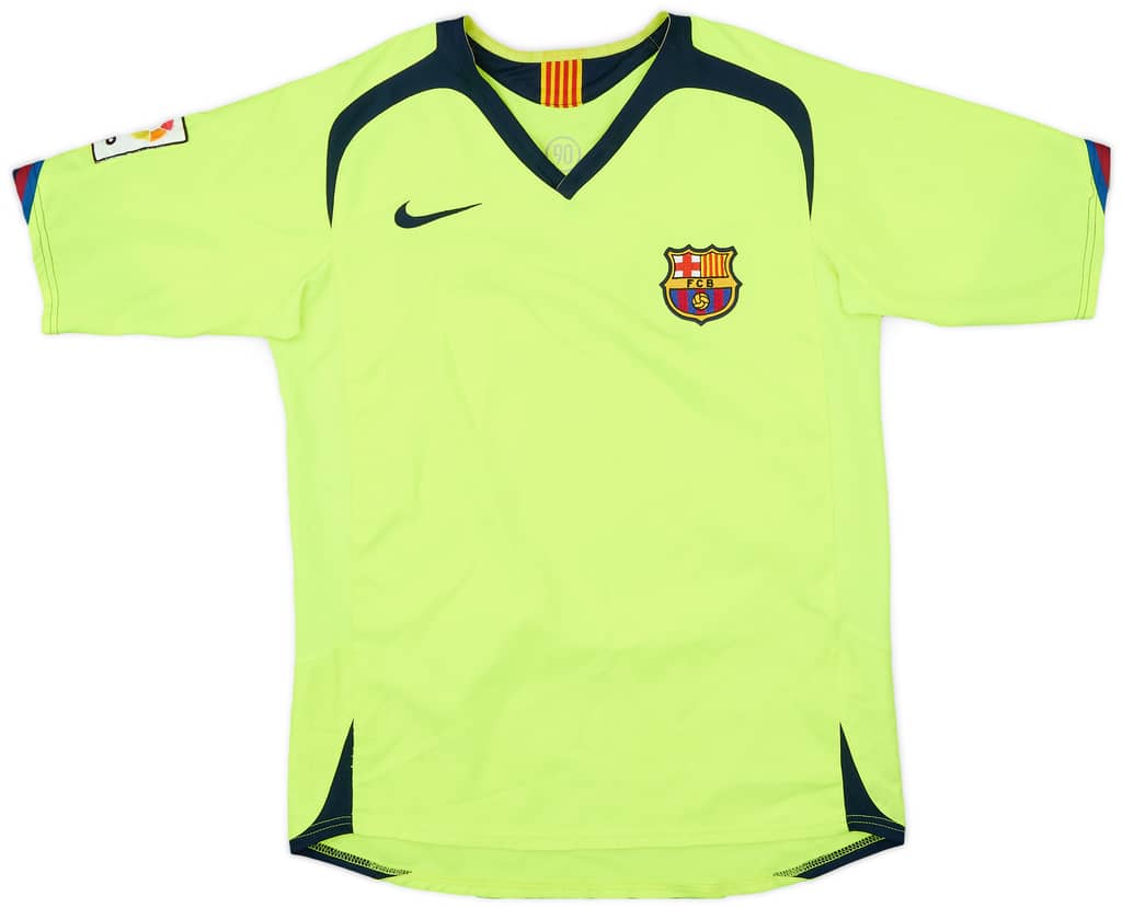 2005-06 Barcelona Away Shirt - 5/10 - (L.Boys)
