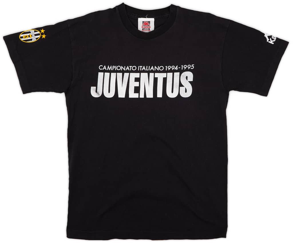 1995-96 Juventus Kappa 'Campionato Italiano 1994-95' Cotton Tee - 7/10 - (L)
