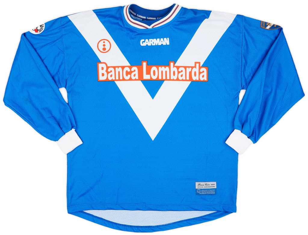 2001-02 Brescia Match Issue Home Shirt A. Filippini #18