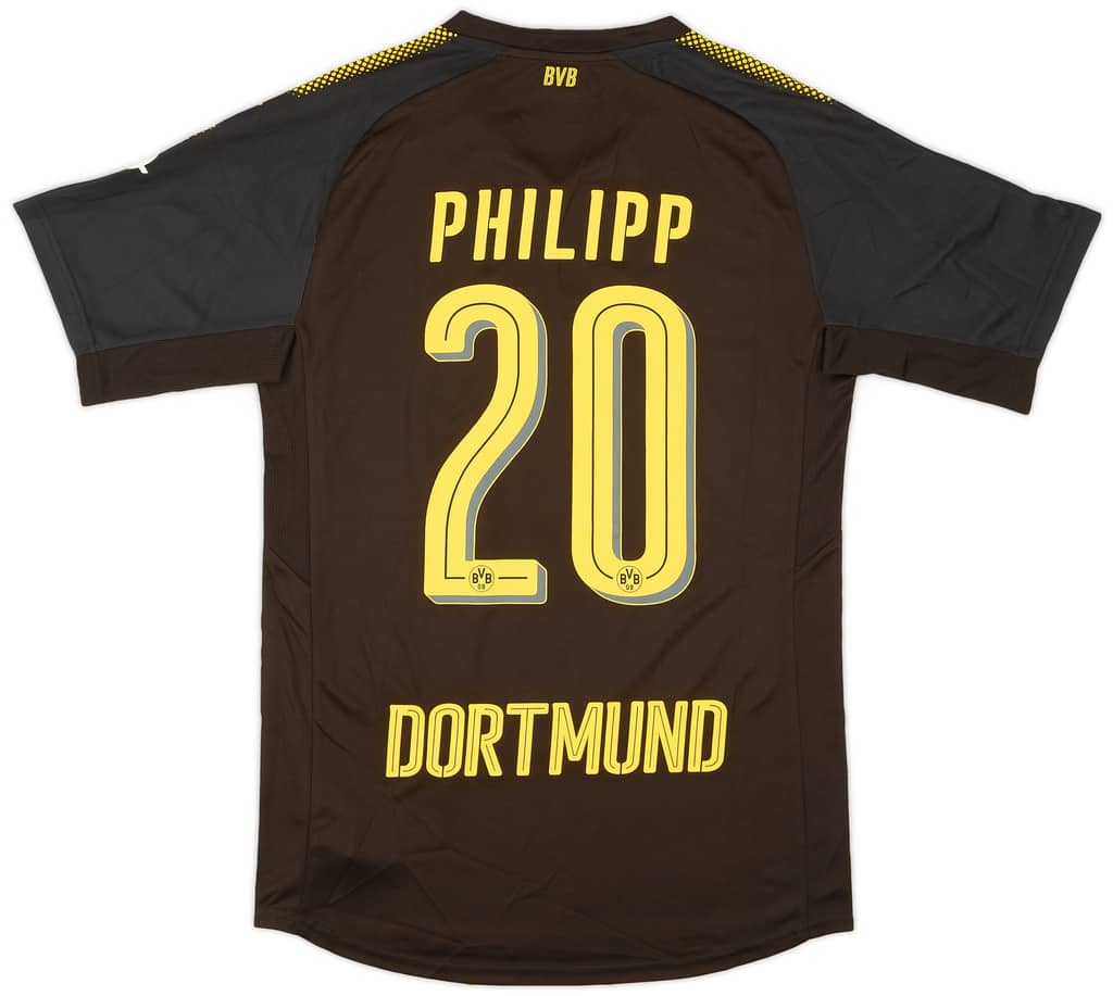 2017-18 Borussia Dortmund Away Authentic Shirt Philipp #20 - 10/10 - (M)