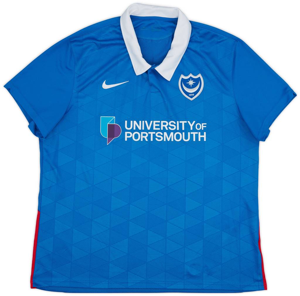 2020-21 Portsmouth Home Shirt - 9/10 - (XXL)