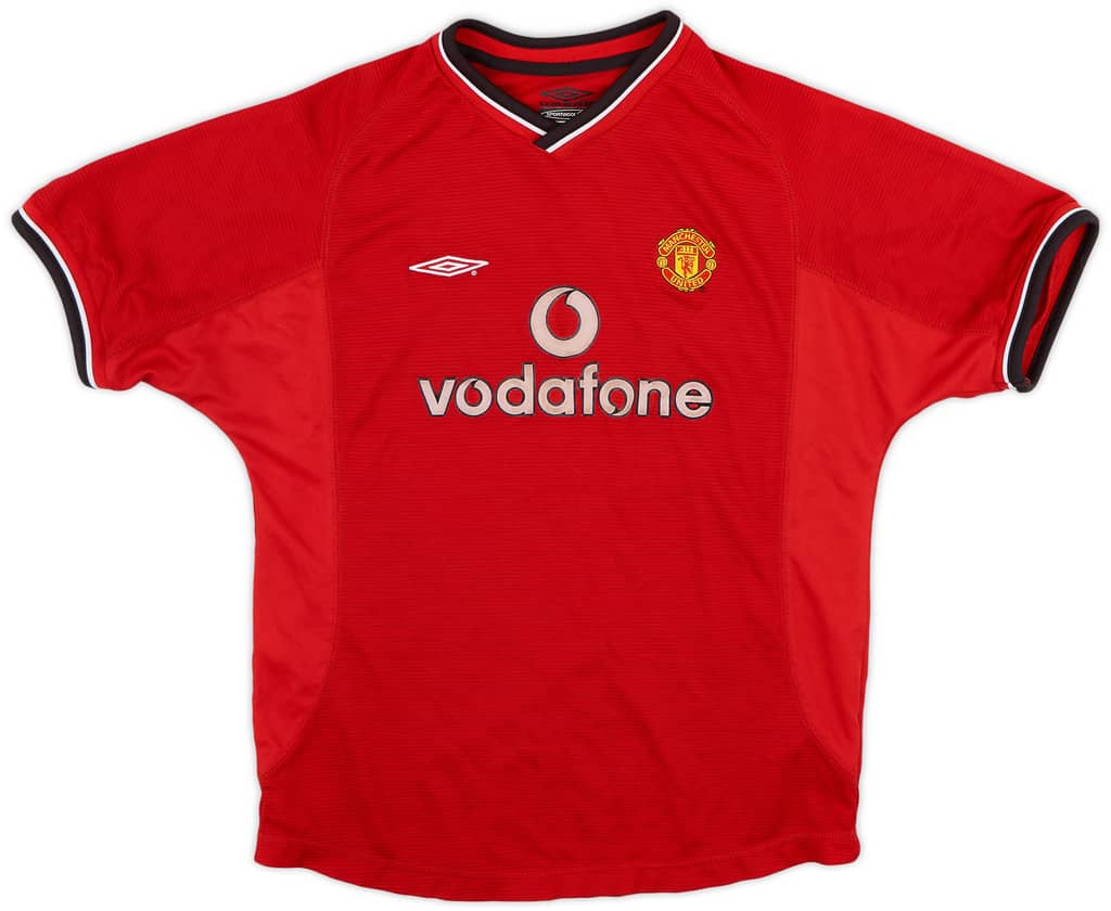 2000-02 Manchester United Home Shirt - 7/10 - (L.Boys)