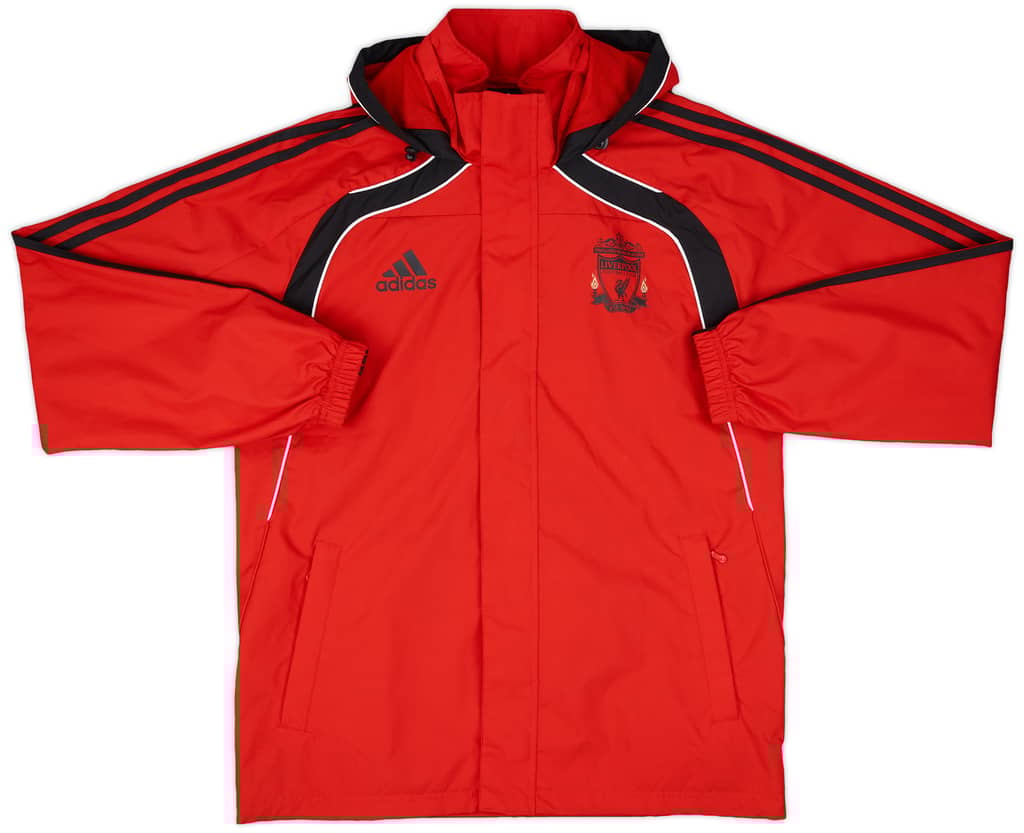 2010-11 Liverpool adidas Hooded Rain Jacket - 9/10 - (S)