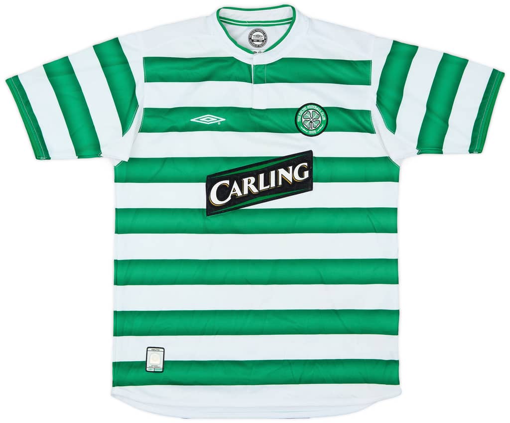 2003-04 Celtic Home Shirt - 9/10 - (XL.Boys)