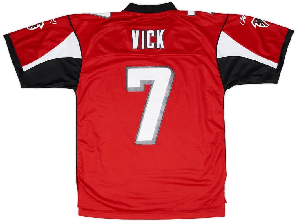 2005-06 Atlanta Falcons Vick #7 Reebok Premier Home Jersey - 6/10 - (M)