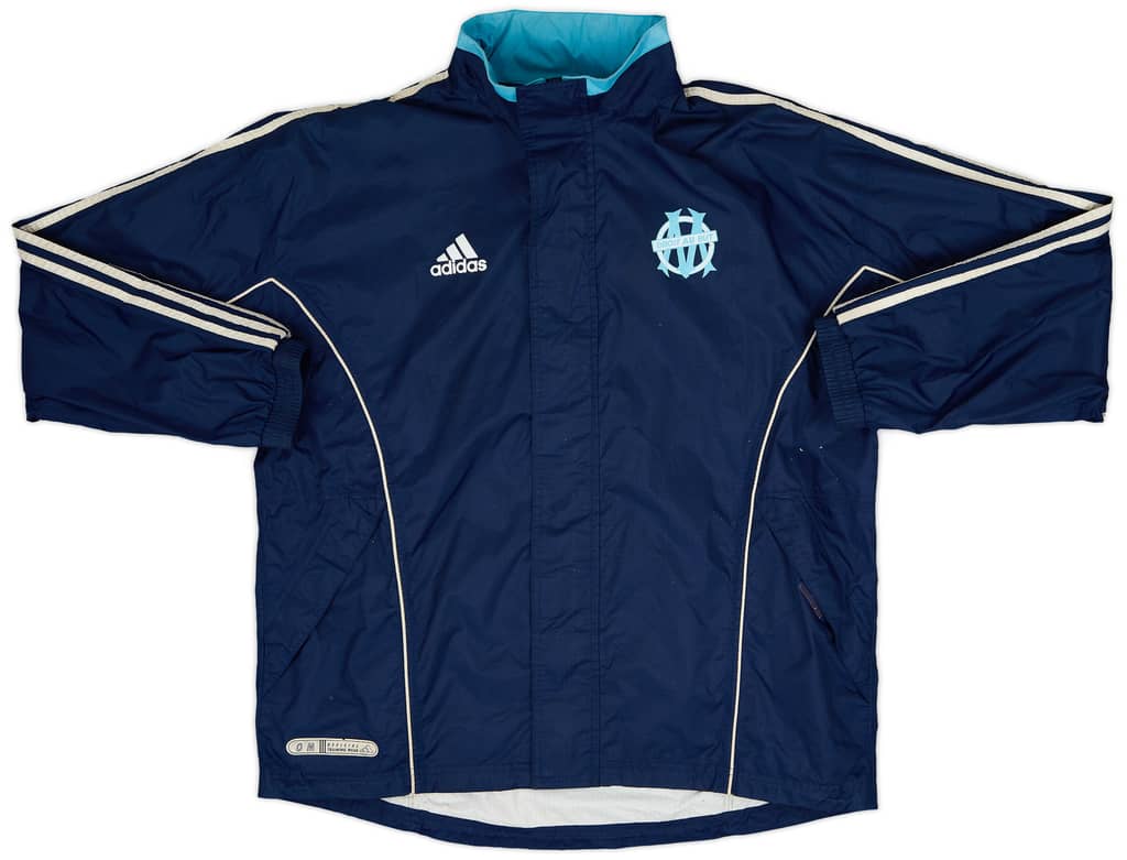 1999-00 Olympique Marseille adidas Hooded Rain Jacket - 7/10 - (M/L)