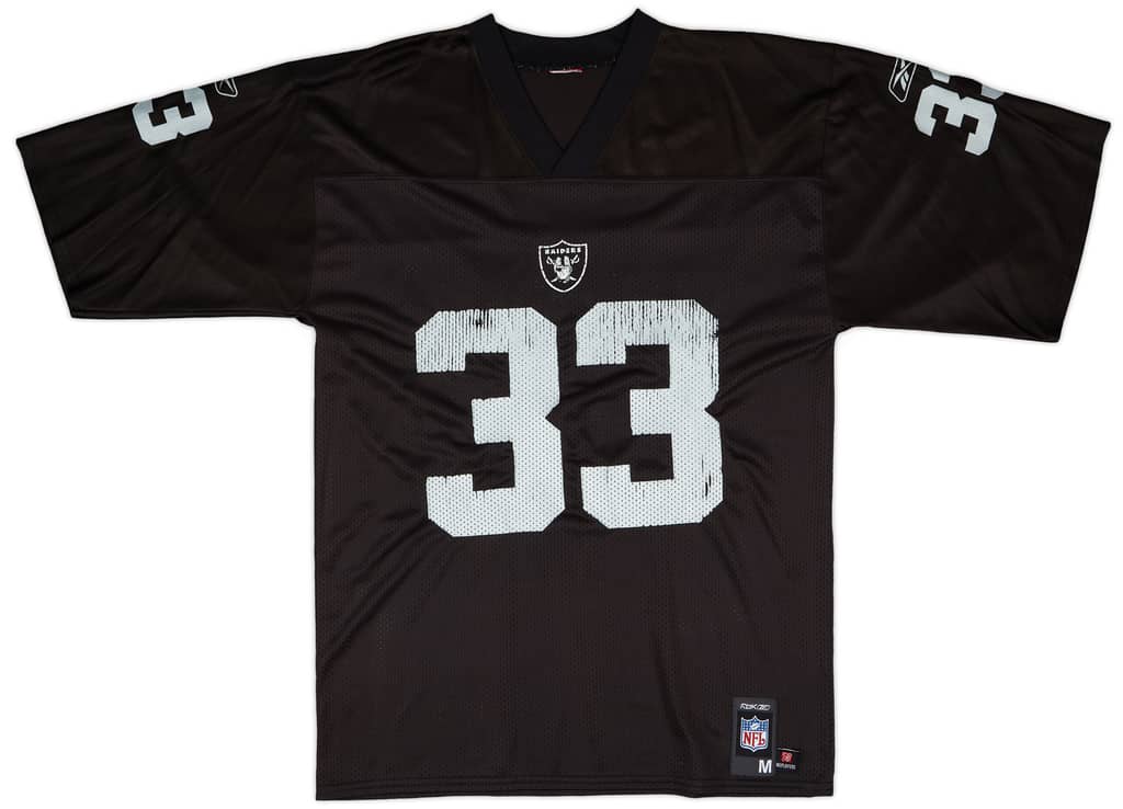 2007 Oakland Raiders Rhodes #33 Reebok Replica Home Jersey - 6/10 - (M)