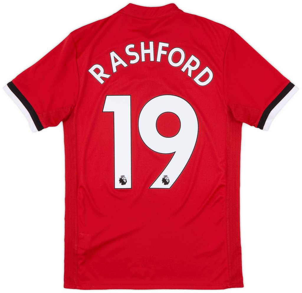 2017-18 Manchester United Home Shirt Rashford #19 - 8/10 - (XS)