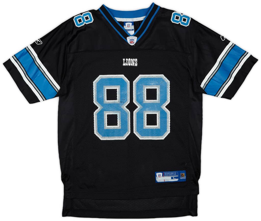 2005-06 Detroit Lions M.Williams #88 Reebok On Field Alternate Jersey - 8/10 - (L.Boys)
