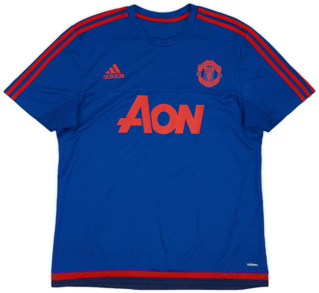 2015-16 Manchester United adizero Training Shirt - 9/10 - (XL)