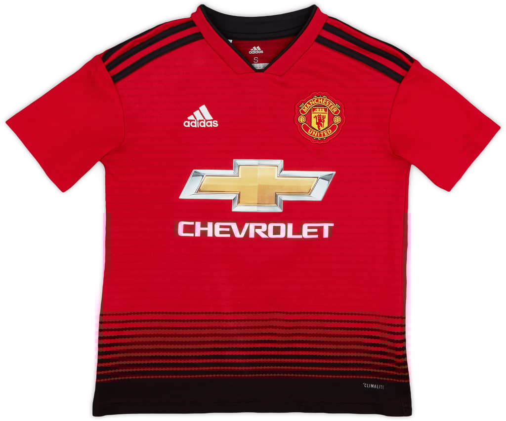 2018-19 Manchester United Home Shirt Pogba #6 - 5/10 - (S.Boys)