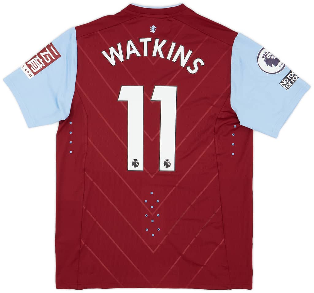 2022-23 Aston Villa Match Issue Home Shirt Watkins #11