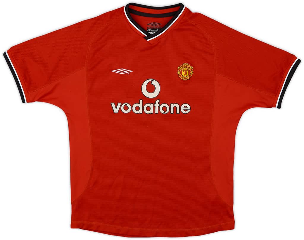 2000-02 Manchester United Home Shirt - 7/10 - (L.Boys)