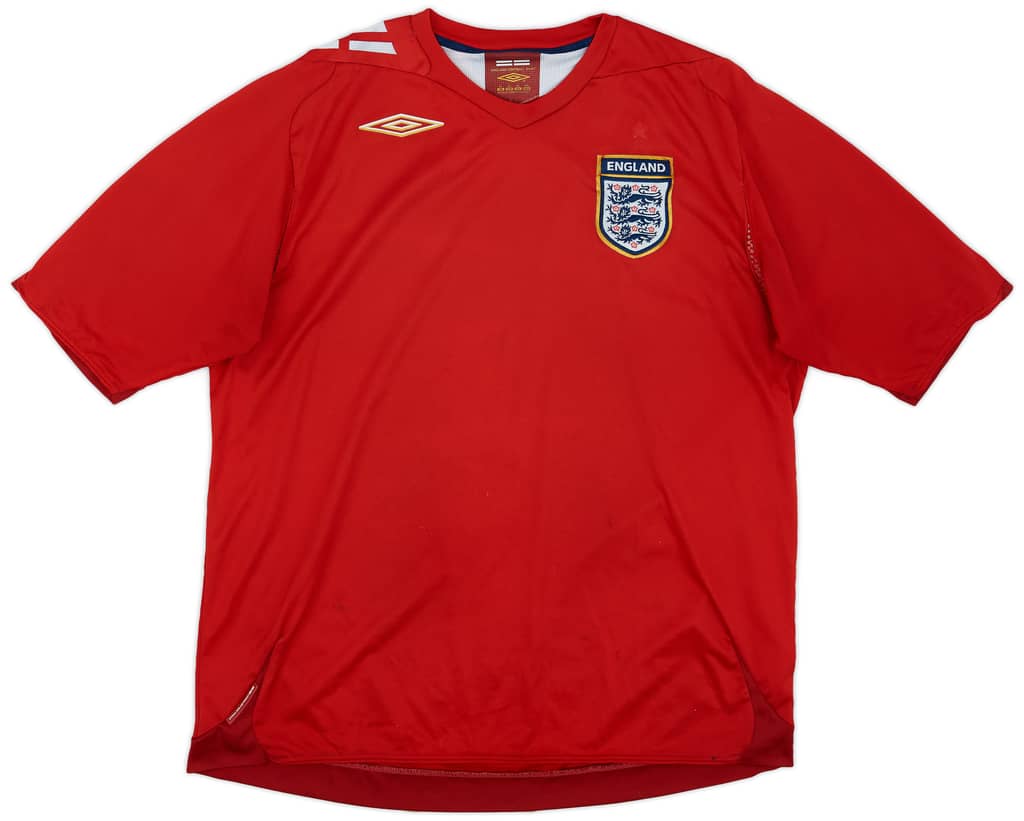 2006-08 England Away Shirt - 5/10 - (XL)