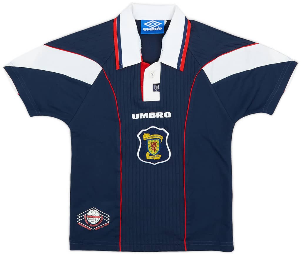 1996-98 Scotland Home Shirt - 8/10 - (XS.Boys)
