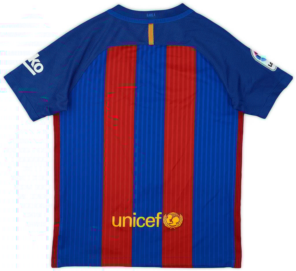 2016-17 Barcelona Home Shirt - 9/10 - (M.Boys)