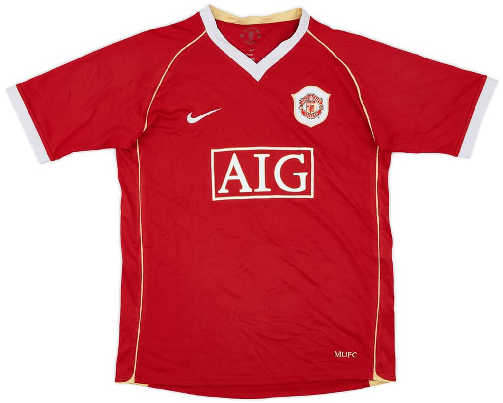 2006-07 Manchester United Home Shirt - 6/10 - (XL.Boys)
