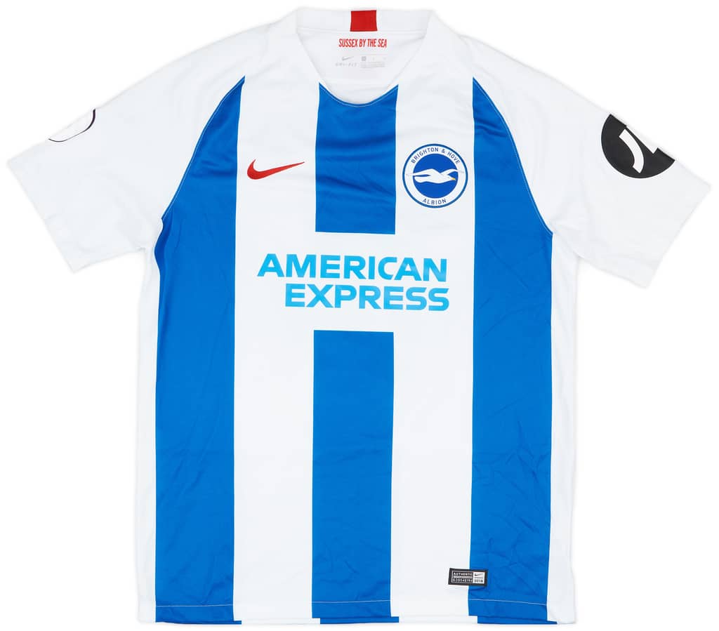 2018-19 Brighton Match Issue Home Shirt Balogun #14
