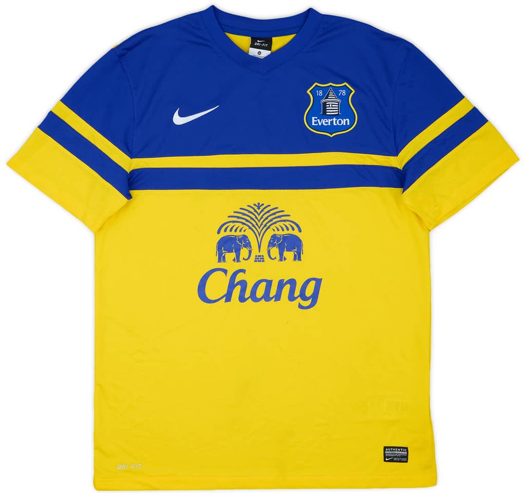 2013-14 Everton Away Shirt Baines #3 - 6/10 - (M)