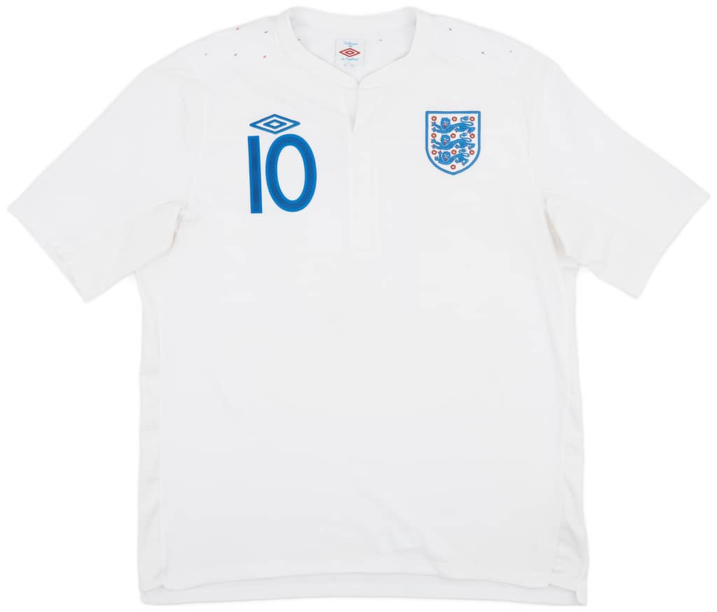 2010-11 England Home Shirt Rooney #10 - 7/10 - (L)