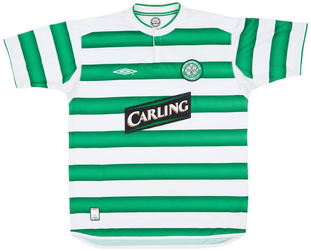 2003-04 Celtic Home Shirt Lennon #18 - 5/10 - (L)