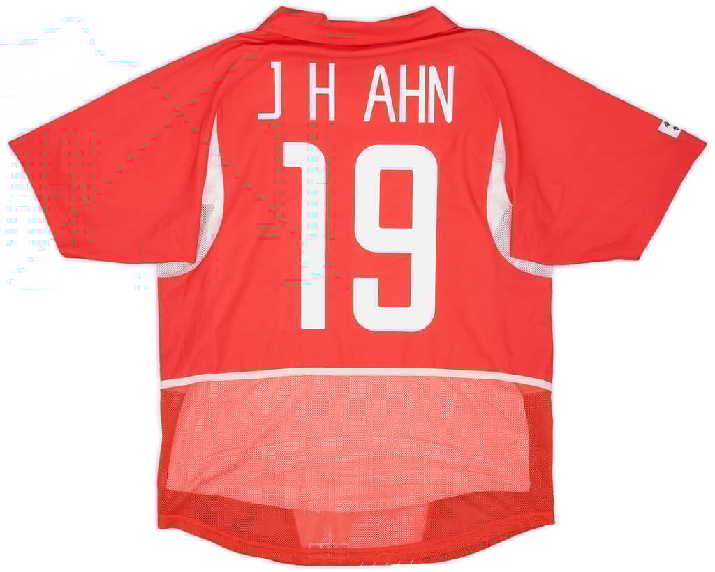 2002-03 South Korea Player Issue Home Shirt J.H.Ahn #19 - 9/10 - (M)