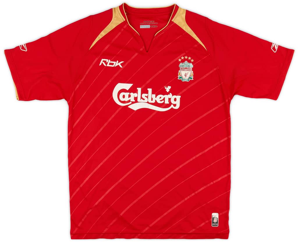 2005-06 Liverpool CL Home Shirt - 5/10 - (M)