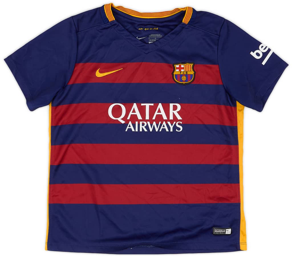 2015-16 Barcelona Home Shirt - 8/10 - (S.Boys)