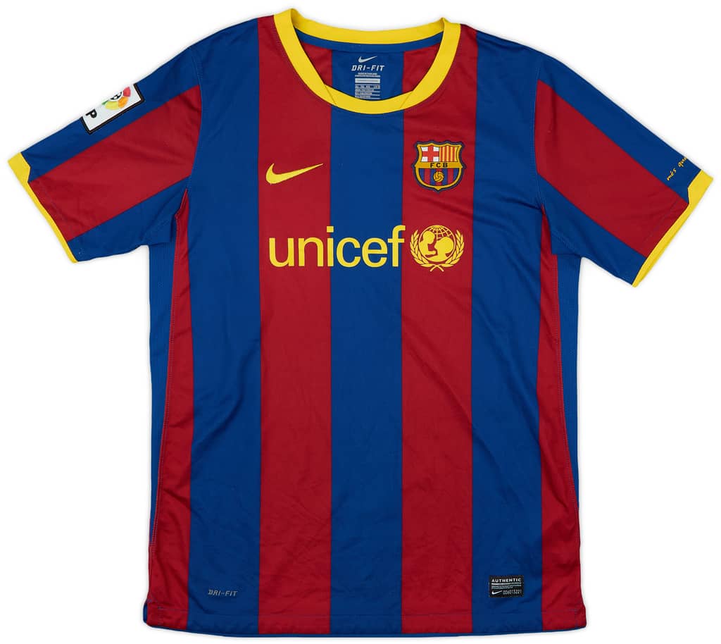 2010-11 Barcelona Home Shirt - 9/10 - (XL.Boys)