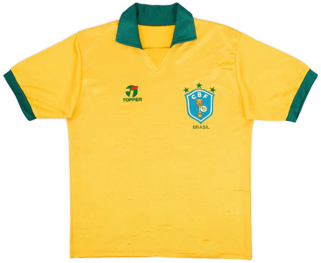 1990 Brazil Home Shirt - 8/10 - (M)
