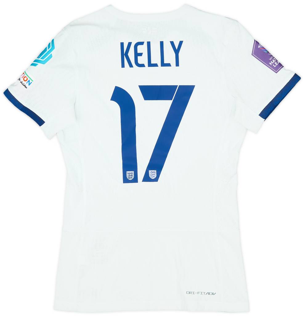 2023 England Women's Player Issue Nations League Home Shirt Kelly #17 - 8/10 - (XS)