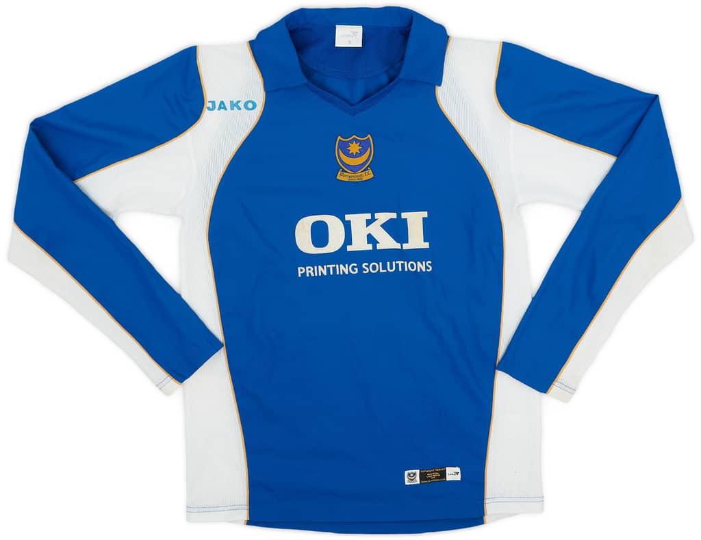 2006-07 Portsmouth Home L/S Shirt - 6/10 - (S)