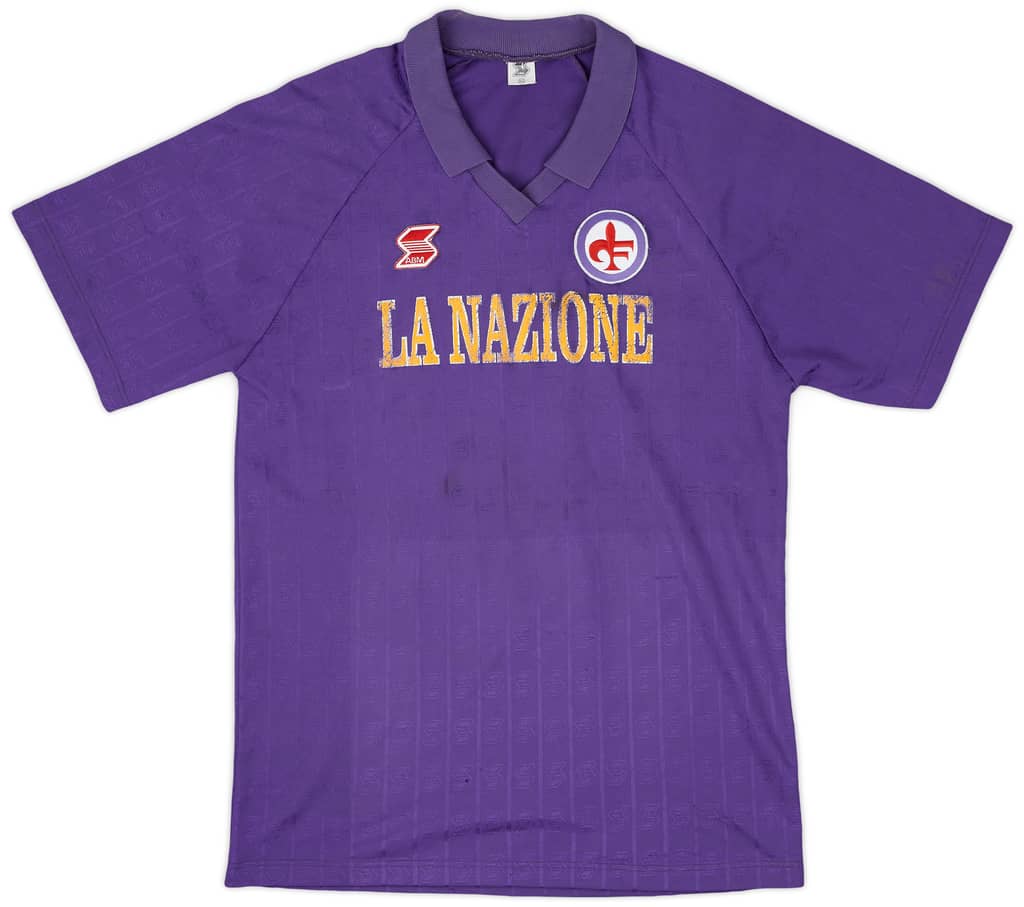 1989-90 Fiorentina Home Shirt - 6/10 - (XL)
