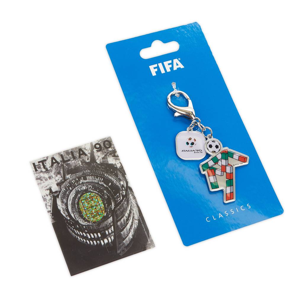 FIFA Classics Official Mascot Keychain & Poster Sticker Italia 90