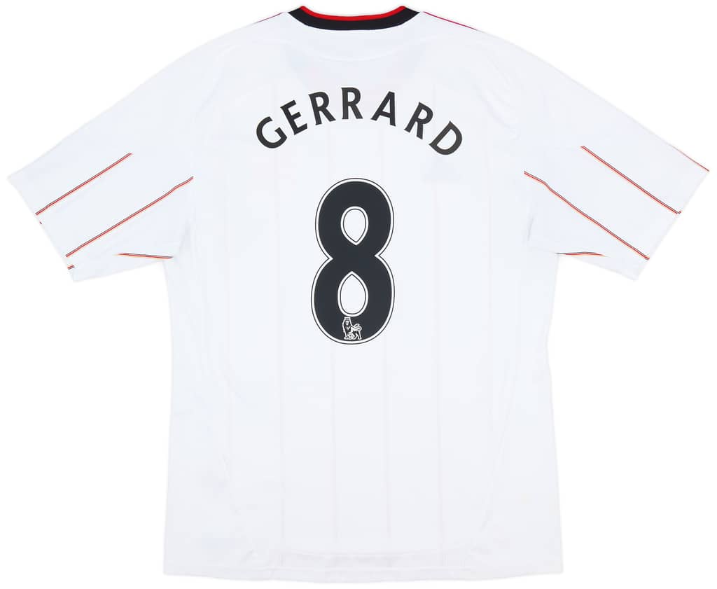 2010-11 Liverpool Away Shirt Gerrard #8 - 6/10 - (L)