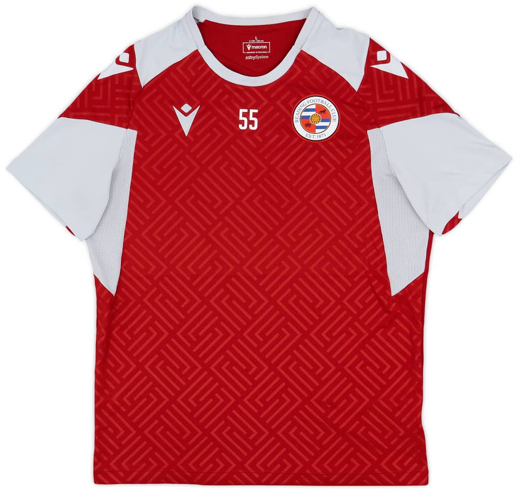2020-21 Reading Player Issue Macron Training Shirt #55 - 8/10 - (L)