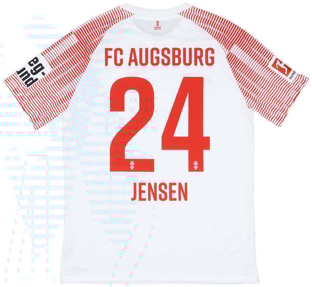 2022-23 Augsburg Match Issue Away Shirt Jensen #24
