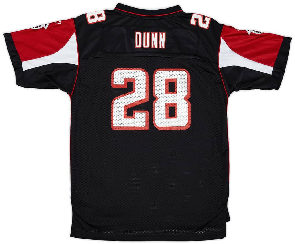 2005-06 Atlanta Falcons Dunn #28 Reebok On Field Alternate Jersey - 9/10 - (XL.Boys)