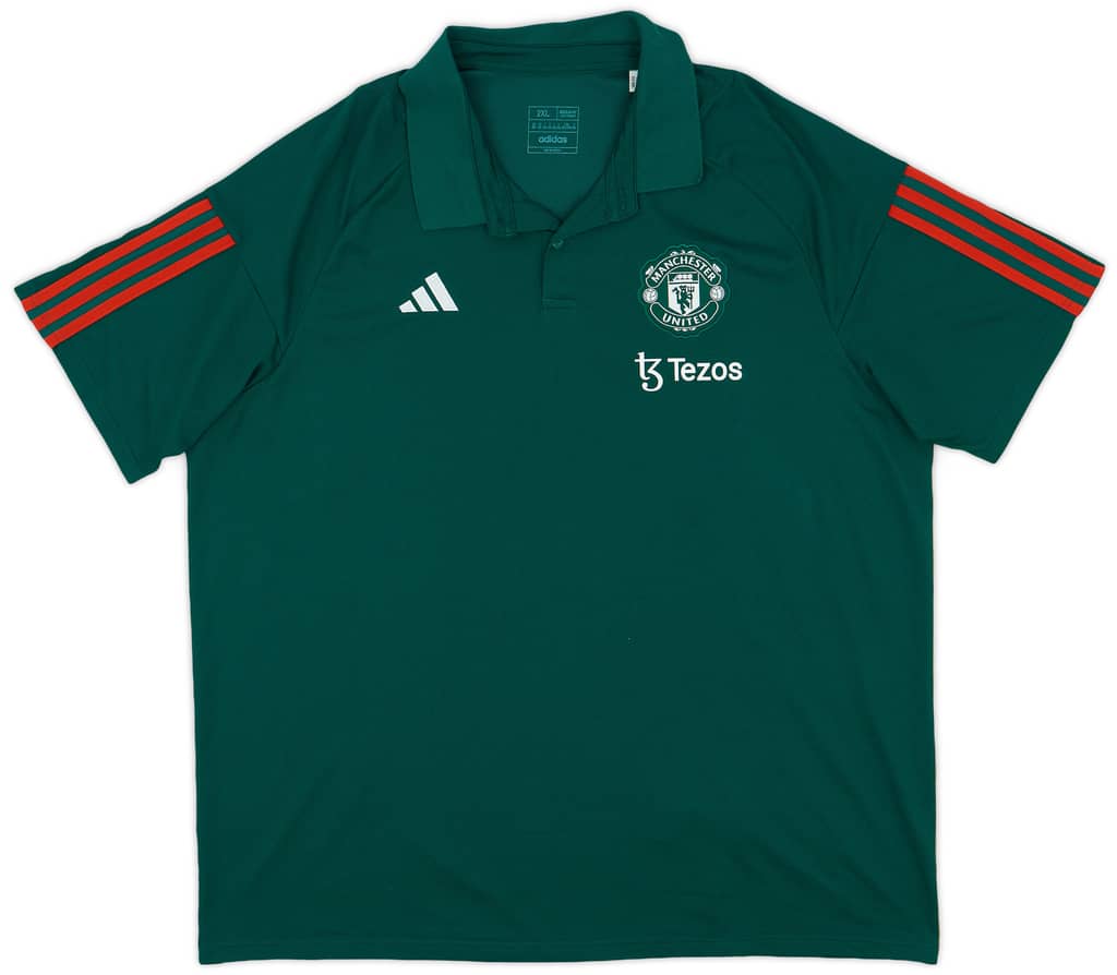 2022-23 Manchester United adidas Polo Shirt - 9/10 - (XXL)