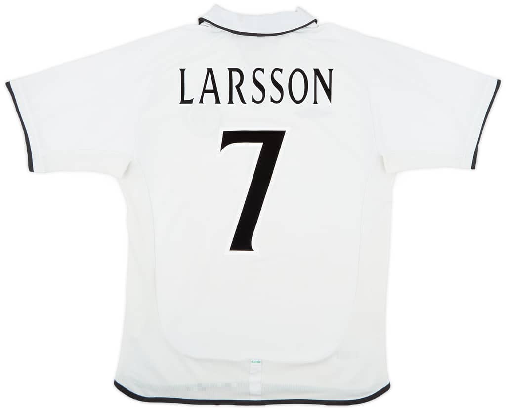2001-02 Celtic Away Shirt Larsson #7 - 6/10 - (L)