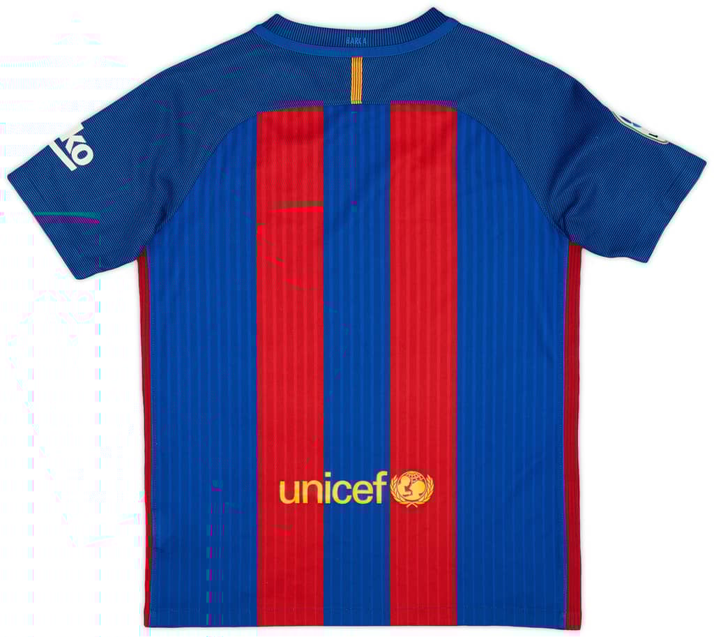 2016-17 Barcelona Home Shirt - 9/10 - (L.Boys)