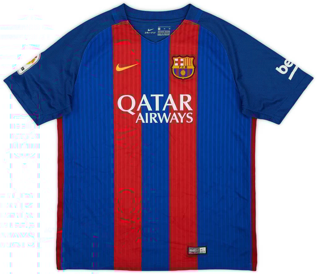 2016-17 Barcelona Home Shirt - 9/10 - (XL.Boys)