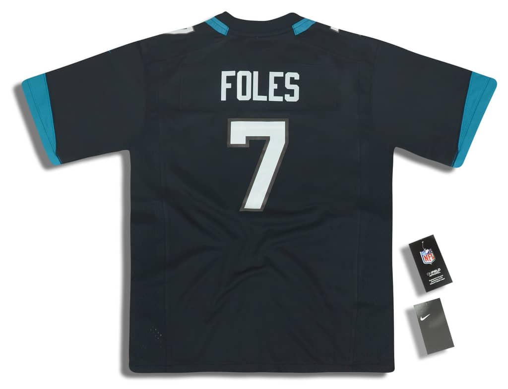 2019 Jacksonville Jaguars Foles #7 Nike Game Jersey (Home) Y - W/Tags