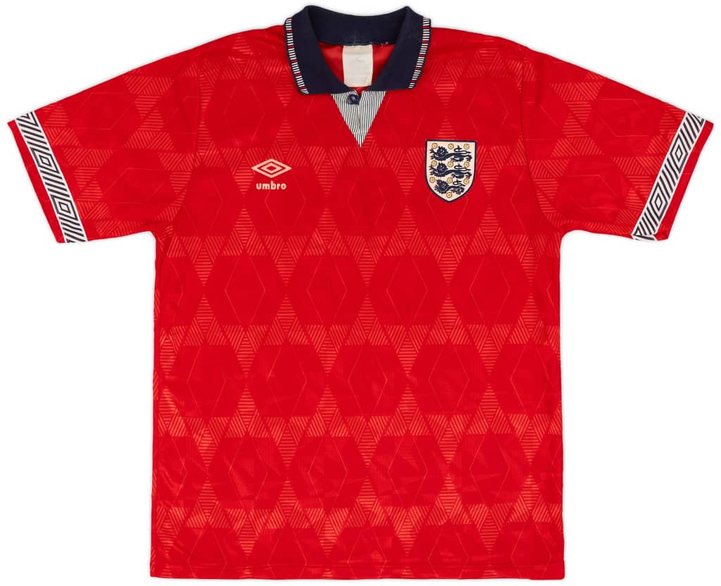 1990-93 England Away Shirt - 8/10 - (M)
