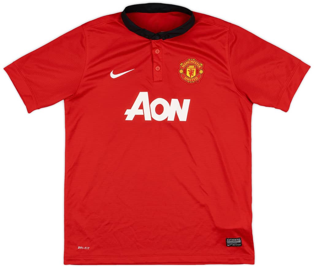 2013-14 Manchester United Home Shirt - 9/10 - (XL.Boys)